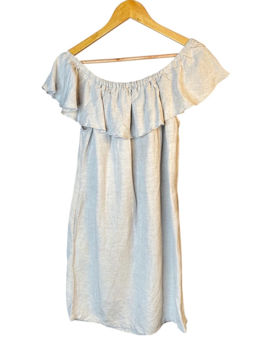 Tommy Bahama One-Shoulder Ruffle Dress in Light Beige - Picture 5 of 5